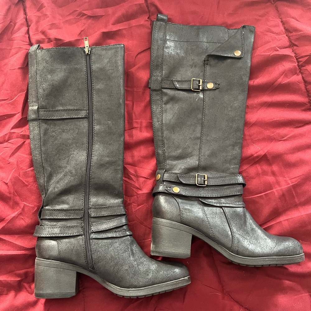 NWOT Womens 10 Black Tall Boots